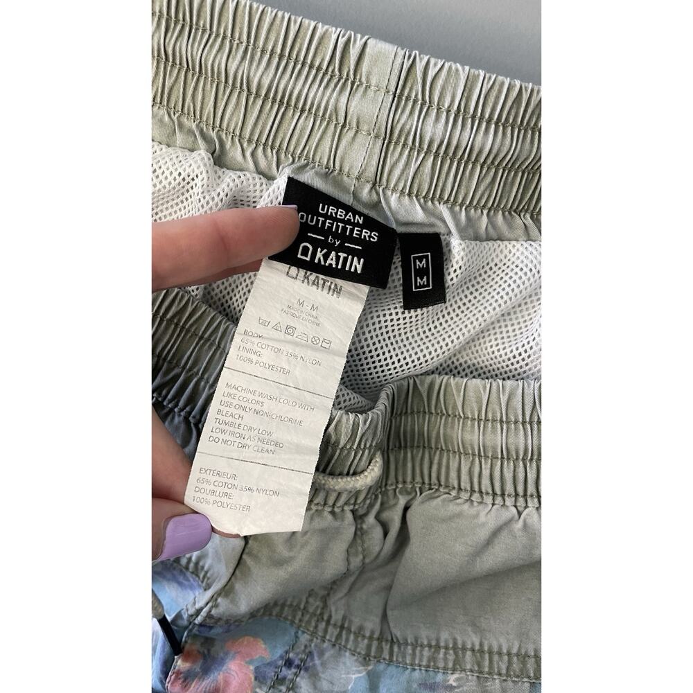 Urban Outfitters By Katin Floral Nylon Faded Swim Trunks Board Shorts Medium M - Picture 10 of 13